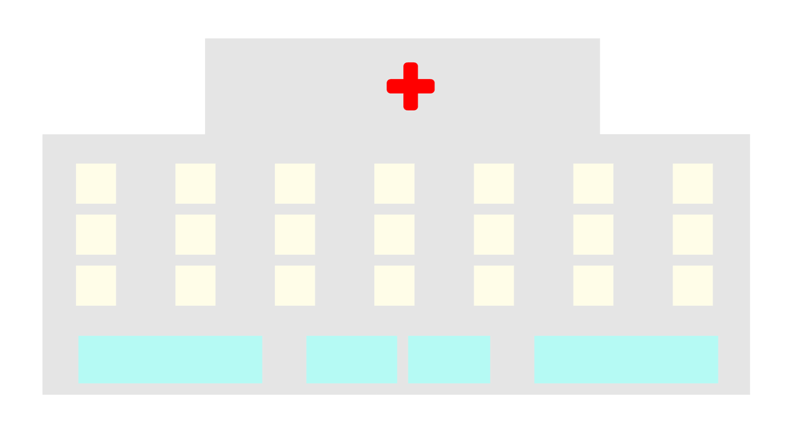 病院 建物 のフリーイラストと病院マーク2点 はる蔵ブログ