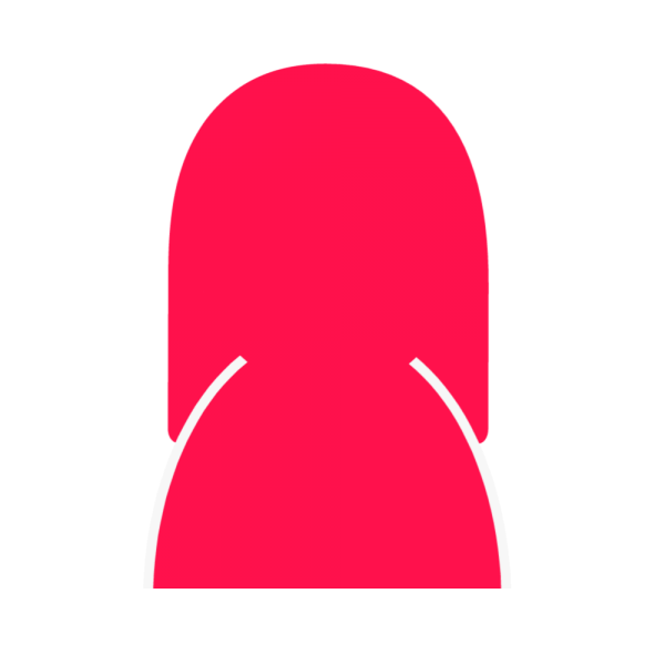 女性シルエットのユーザーアイコン 濃いピンク